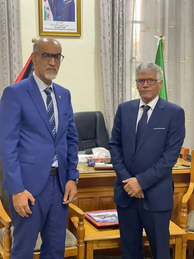 Rencontre avec l’ambassadeur sahraoui à Alger, Abdelkader Taleb Omar