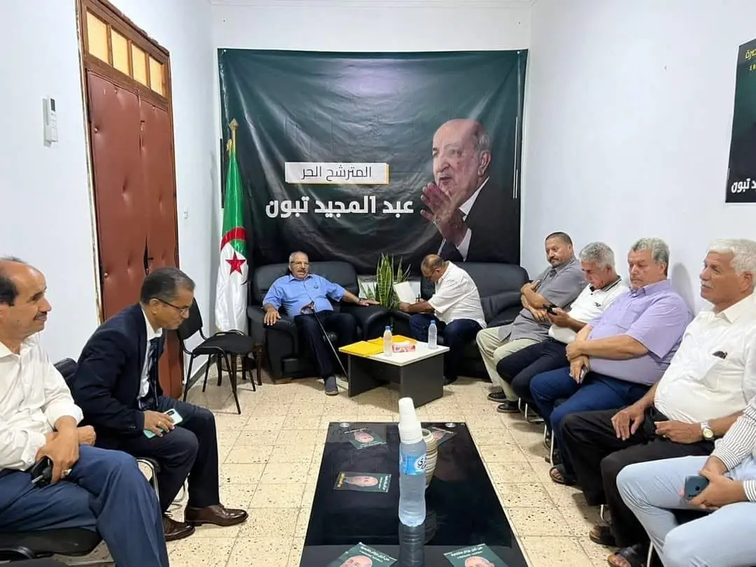 تنسيقية الحملة الانتخابية بعين تموشنت ومحمد معروف يستقبلون مسؤول قدماء الكشافة الإسلامية